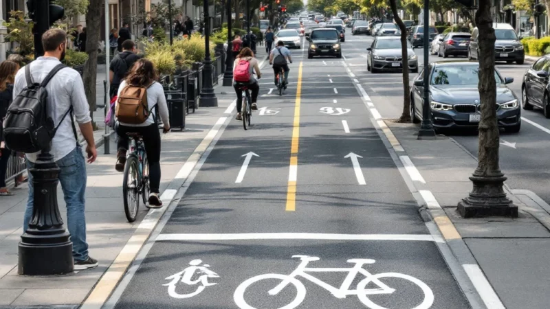 Tensions sur nos routes : cyclistes, piétons et voitures en conflit