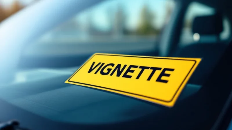 Vignette auto obligatoire en 2027 : préparez-vous à la nouvelle taxe !