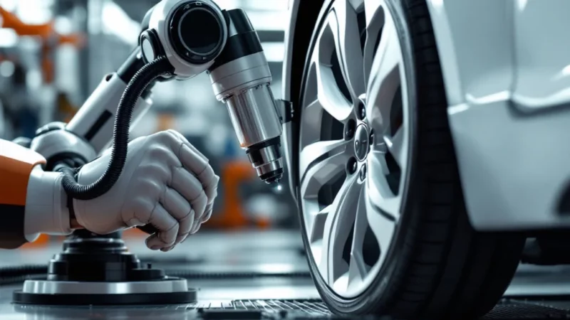 Nouveau robot Smart Bay révolutionne la réparation auto sans démonter les roues