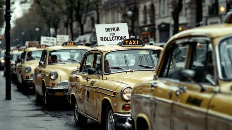Taxis en Colère Parisiens : Grève Massive contre la Crise et la Concurrence