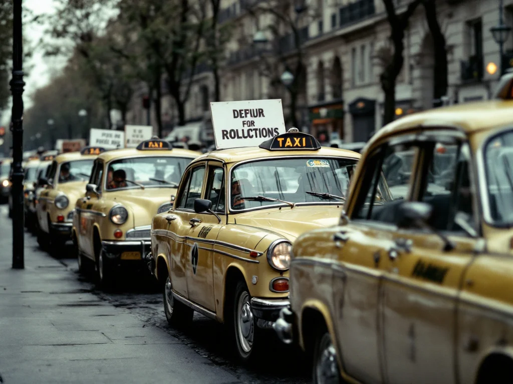 Taxis en Colère Parisiens : Grève Massive contre la Crise et la Concurrence